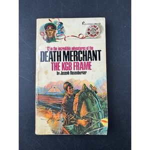 Death Merchant The KGB Frame Paperback 1975 Joseph Rosenberger Pinnacle Books